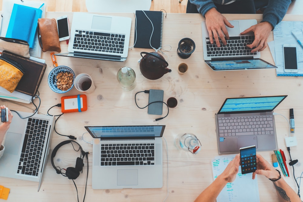 Modern tech team collaboration - Digital transformation solutions